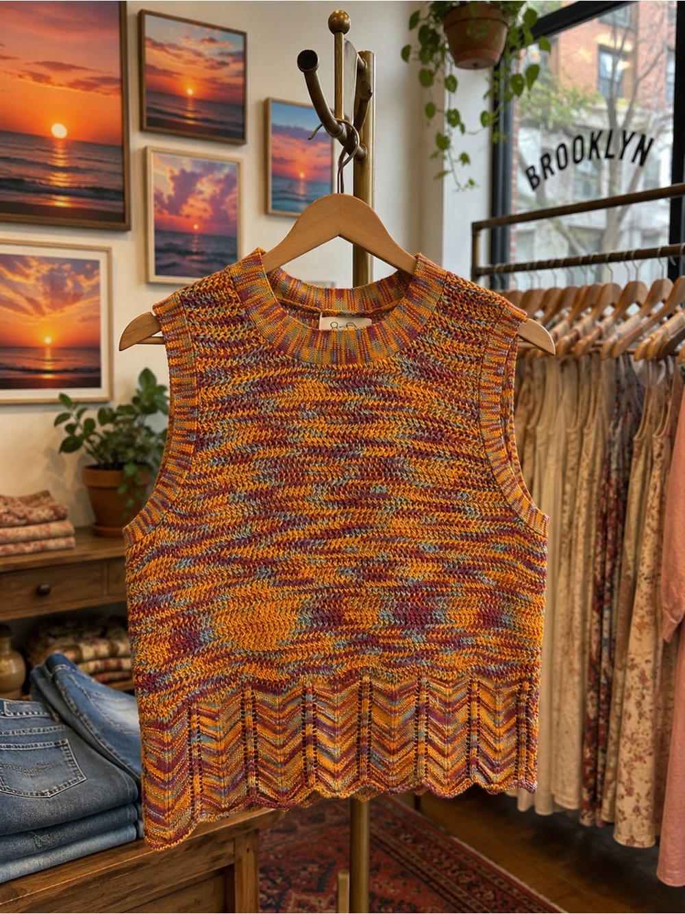 Sleeveless Sweater Top | Soft & Stretchy | Size XXXL